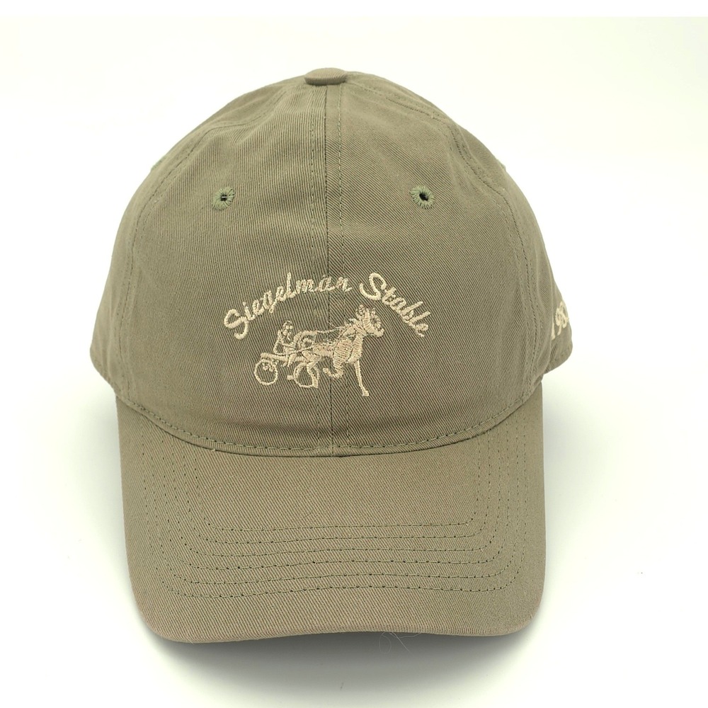 Siegelman Stable Hat Cap Men Strap Back Brown Equestrian Horse Racing Streetwear